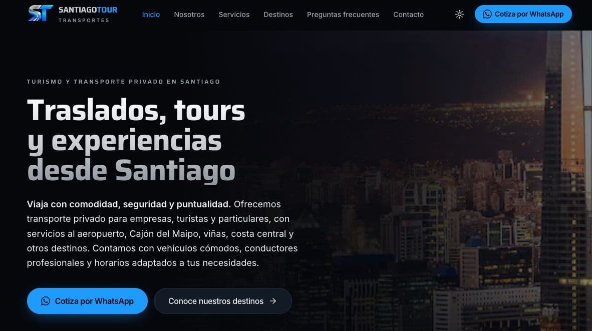 Portada de SantiagoTour